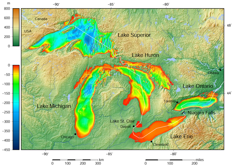 File:Great Lakes bathymetry map.png