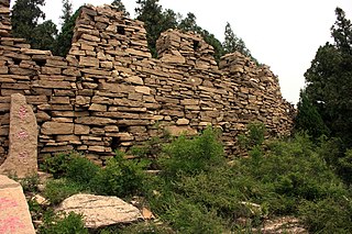Great Wall of Qi building in Great Wall of Qi, China