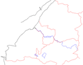 Bristol area with county boundaries, rivers.