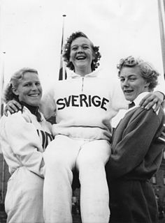 Greta Magnusson Swedish long jumper and sprinter