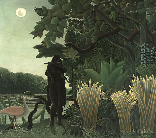 HENRI ROUSSEAU - La Encantadora de Serpientes (Museo de Orsay, París, 1907. Óleo sobre lienzo, 169 x 189.5 cm)