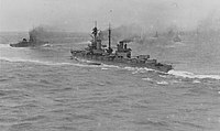 HMS Agincourt with HMS Erin - 1918