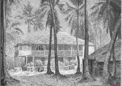 Colonial mansion in Port-au-Prince, 18th century