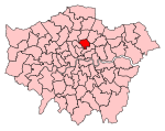 Valkretsens utbredning i Storlondon 2010–2024.