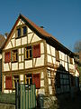 Half-timbered barn