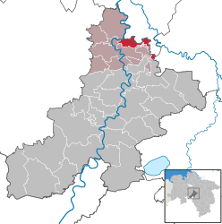 Hassel (Weser) – Mappa