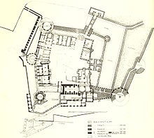 Plan by Julius Koch and Fritz Seitz Heidelberger Schloss von Koch u Seitz 1891.jpg