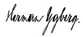 signature de Herman Ygberg