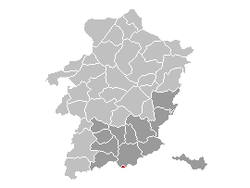 Ligging van Herstappe in die provinsie Limburg
