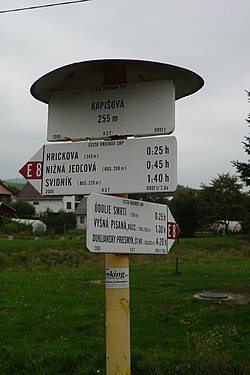 Wegbeschilderung in Kapišová