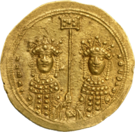 Gold histamenon of Zoë and Theodora, 1042