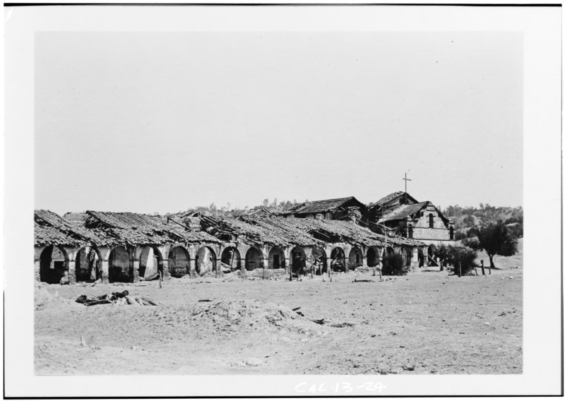 File:Historic American Buildings Survey About 1890 VIEW FROM SOUTHWEST - Mission San Antonio de Padua, Hunter Liggett Military Reservation, Jolon, Monterey County, CA HABS CAL,27-JOLO.V,1-18.tif