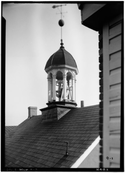 File:Historic American Buildings Survey Edward M. Rosenfeld, Photographer. April 19, 1934 CUPOLA DETAIL - Brandywine Academy, 5 Vandever Avenue, Wilmington, New Castle County, DE HABS DEL,2-WILM,8-2.tif
