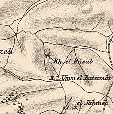 Série de mapas históricos para a área de al-Butaymat (1870) .jpg