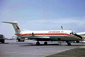 I-TIDE Fokker F.28-1000 Itavia LGW 04MAY70 (6877653613).jpg