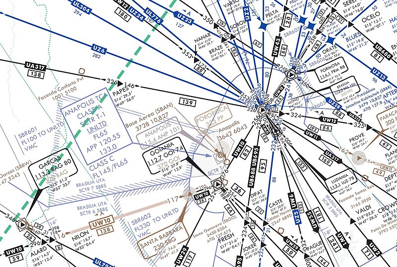 File:IFR high altitude en route chart - Brasilia - UW2, UZ6 airways.jpg