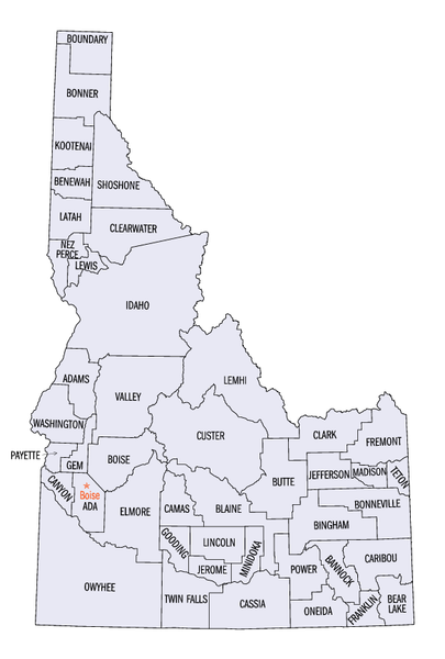 File:Idaho counties map.png