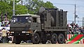 JGSDF Type 73 ougata truck(34-7972) with JMMQ-M5 left front view at Camp Senzo May 18, 2014.jpg