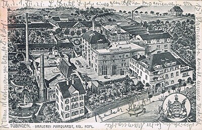 J Dreyschütz - Tübingen, Brauerei Marquardt (AK Gebr. Metz 1921).jpg