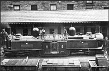 Fairlie locomotive James Spooner built for the Ffestiniog Railway in 1872. JamesSpooner.jpg