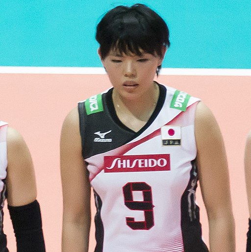 Japan Volleyball team inc Haruyo Shimamura (cropped)