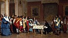 «Мольер к Людовика XIV». Картина Жерома