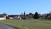 Vue du village depuis le cimetière.