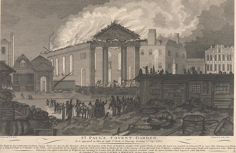 File:John Scott - St Paul's Covent Garden during the Fire on 17 September 1795 - B1977.14.15828 - Yale Center for British Art.jpg