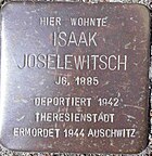 Stolperstein für Isaak Joselewitsch
