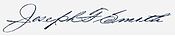 Firma di Joseph F. Smith