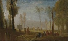 Joseph Mallord William Turner (1775-1851) - Rouen, Pemandangan dari tepi Kiri di Faubourg Saint-Sever - N03384 - Nasional Gallery.jpg