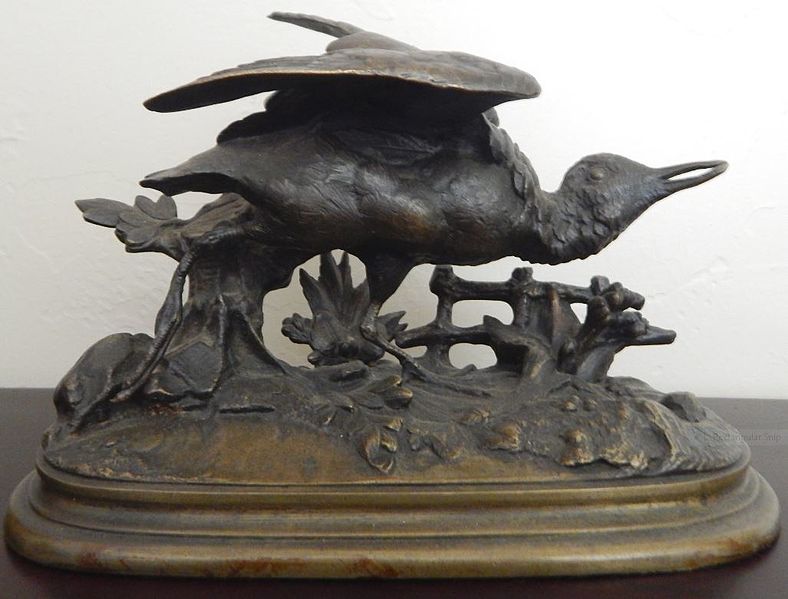 File:Jules Moigniez bronze bird sculpture.JPG