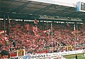 The west stand, home of the most fervent FCK supporters, in 2000.