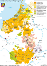 Burgund 1477 beim Tod Karls des Kühnen