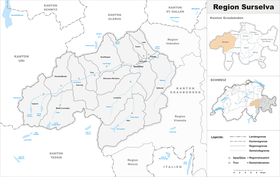 Localisation de Région de Surselva