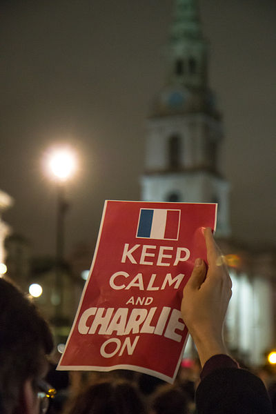 File:Keep Calm and Charlie On placard.jpg