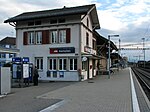 Bahnhof Kempten, Aufnahmegebäude mit Güterschuppen