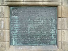 Plaque commemorating the raising of Leven's regiment on Edinburgh Castle Esplanade King's Own Scottish Borderers plaque, Edinburgh Castle Esplanade.jpg