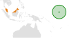 Location map for Kiribati and Malaysia.