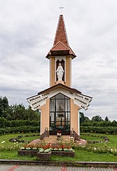 Polski: Kapliczka św. biskupa J. S. Pelczara w Korczynie. English: Józef Sebastian Pelczar wayside shrine in Korczyna, Poland.
