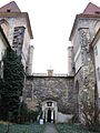 Cortile interno visto a ovest