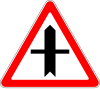 Junction with minor road