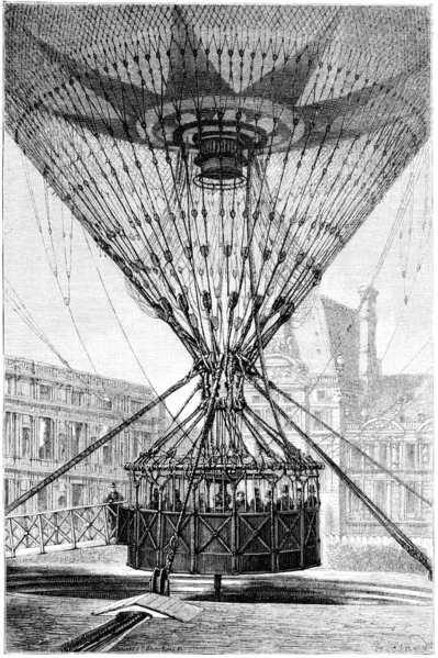 File:La Nature - 1879 - S2 - p237- Ballon Giffard - embarquement dans nacelle.png