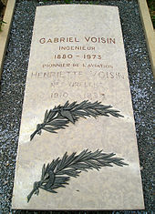 Tombe de Gabriel Voisin.