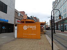 Lafayette Square station after sponsorship by Evans Bank, November 2020