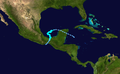 Tropical Storm Larry track map