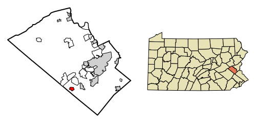 File:Lehigh County Pennsylvania Incorporated and Unincorporated areas Alburtis Highlighted.svg