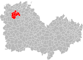 Umístění společenství obcí střediska Trégor