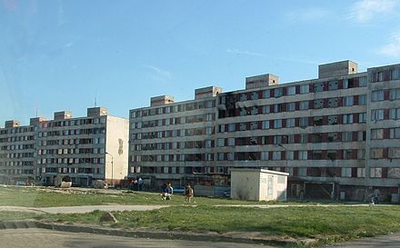 Roma settlement Luník IX near Košice, Slovakia