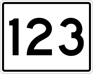 <span class="mw-page-title-main">Maine State Route 123</span> Highway in Maine